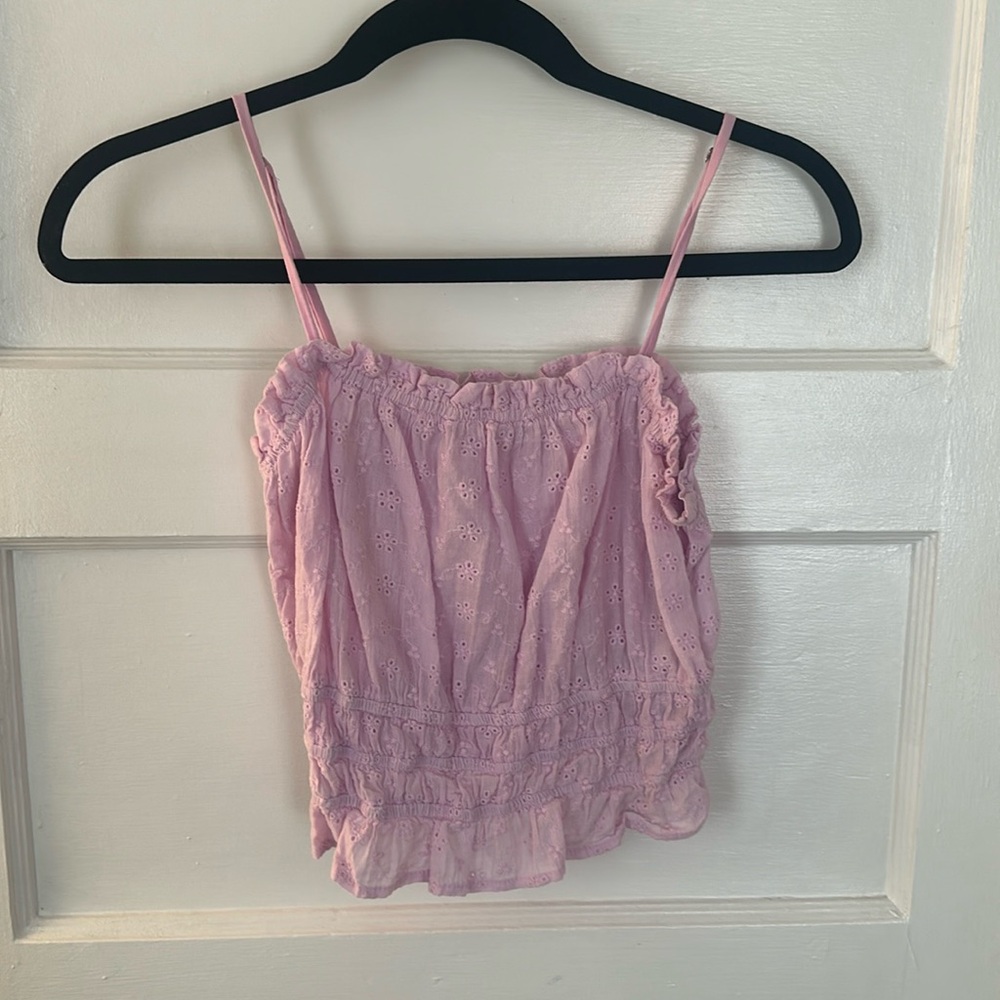 Light pink crop top size small
